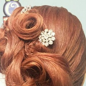 Rhinestone hairpins